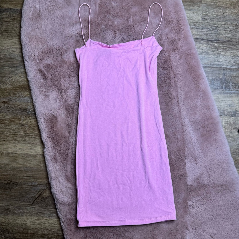 naked wardrobe Pink Mini Slip Dress - Picture 3 of 3